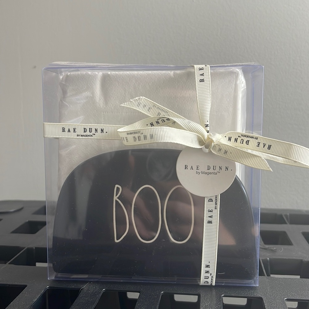Rae Dunn - BOO - napkin holder